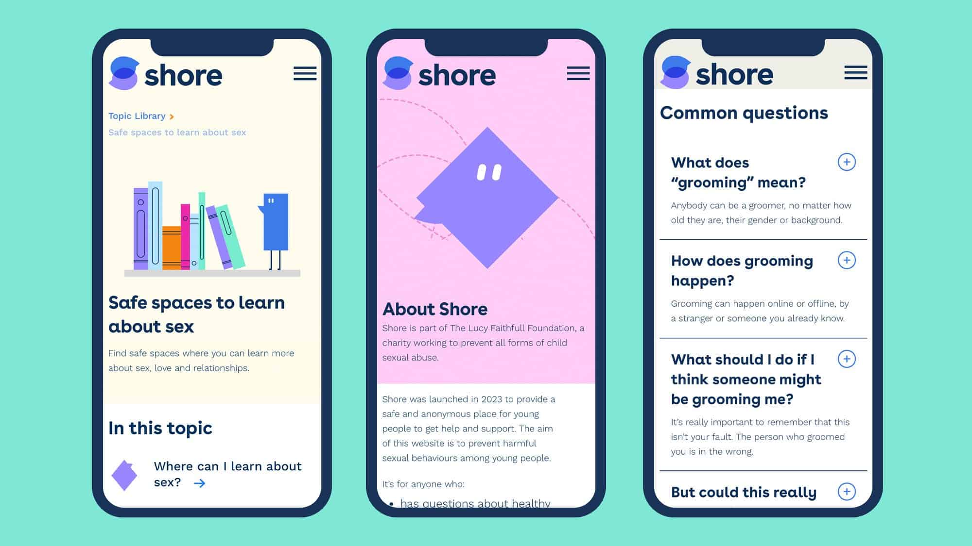 Safe spaces to learn about sex - sixredsquares, educational app for healthy relationships.