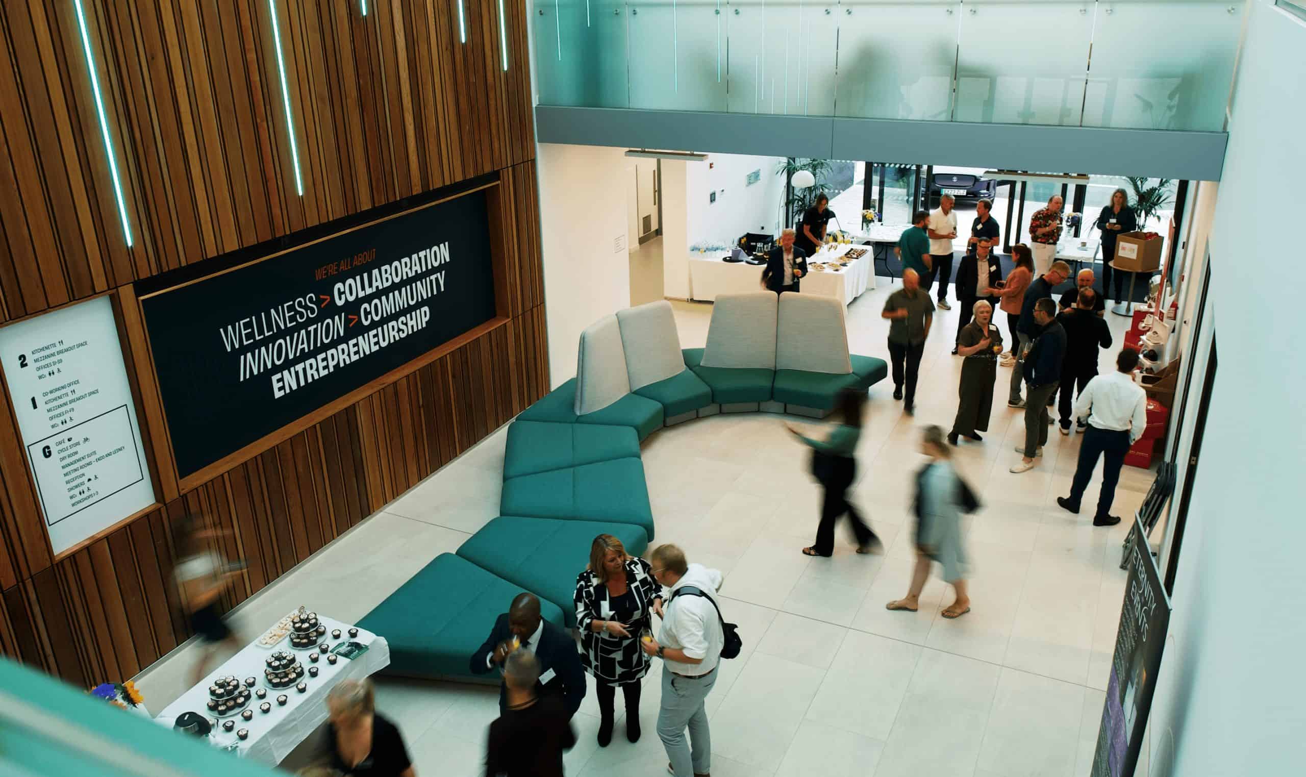 Innovative business conference with networking and collaboration at sixredsquares.