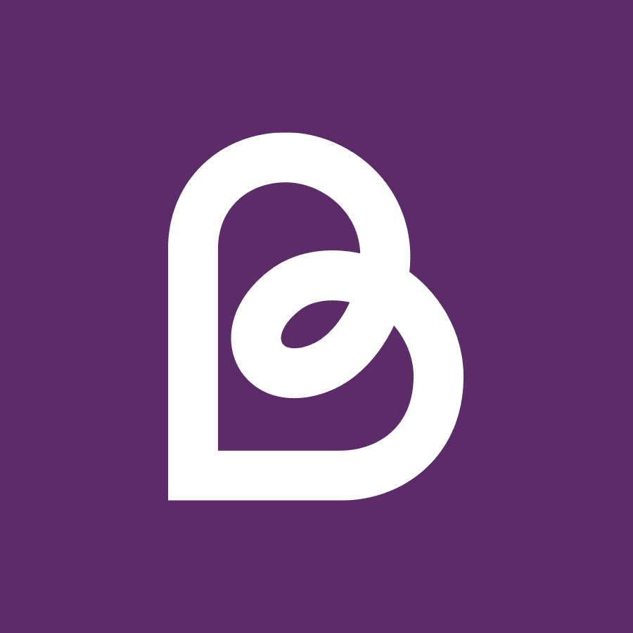 Modern logo of Six Red Squares with a purple background, representing digital marketing.