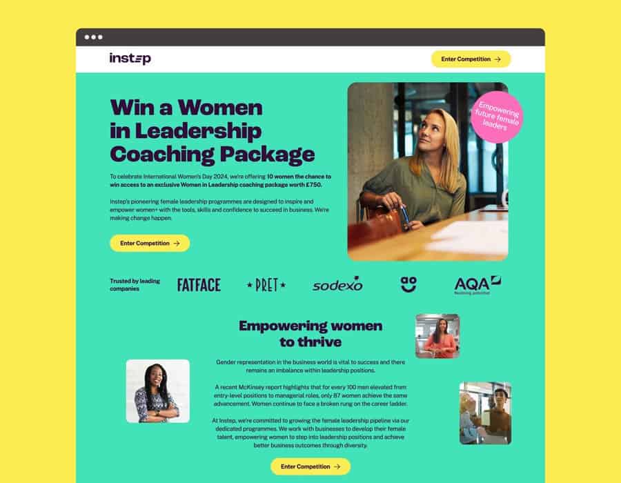 Win a Women in Leadership Coaching Package - Empowering women to succeed.