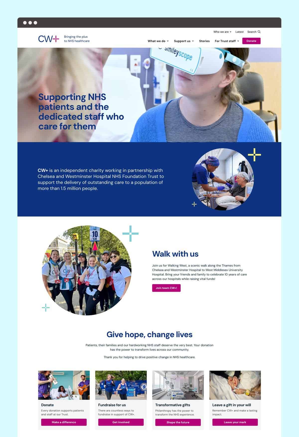 Supporting NHS staff with innovative healthcare solutions and community support.