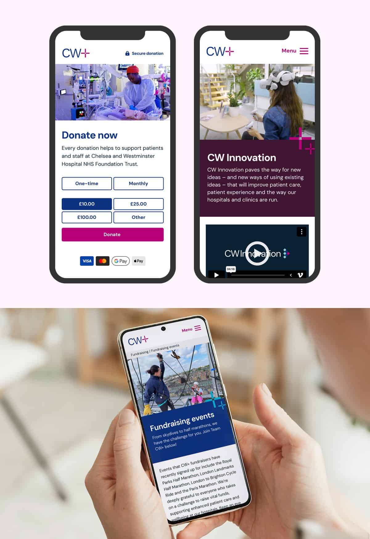 Donate now to support patients and healthcare innovation at CW+ charity.